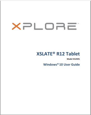 Equinosis XSLATE® R12 Tablet User Manual